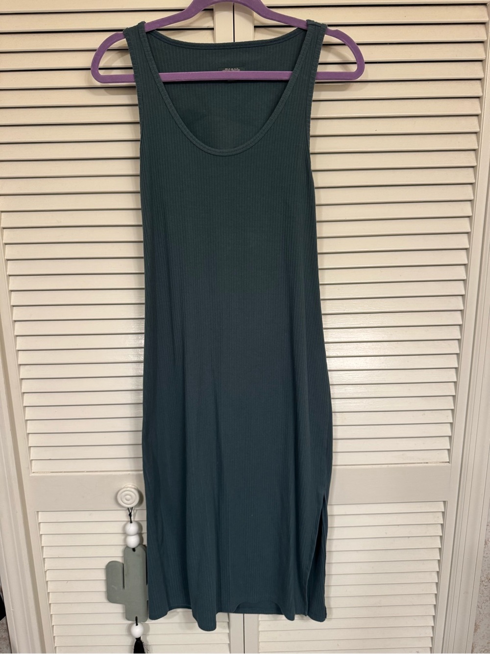 Wild Fable Sleeveless Ribbed Tank Dress in Dark Teal-fits like a large/xl